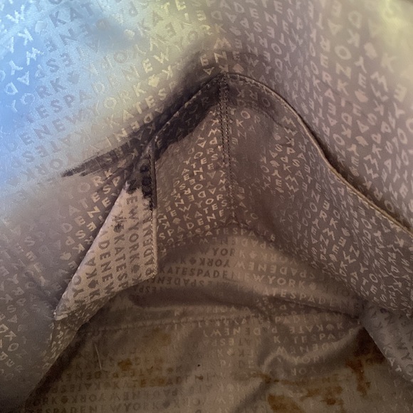 Kate Spade New York Greta Court Glitter Penny Tote Grey Silver | Imperfect - Picture 13 of 13